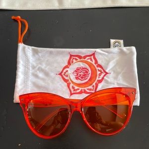 Orange sunshine sunglasses